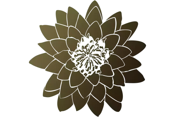 Hero illustration of a golden lotus flower - packaging design cambodia