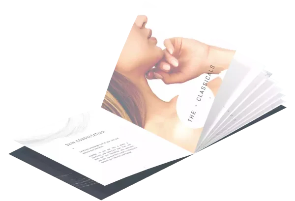 Hero image of booklet for Skincare Solution in Siem Reap - graphic design cambodia