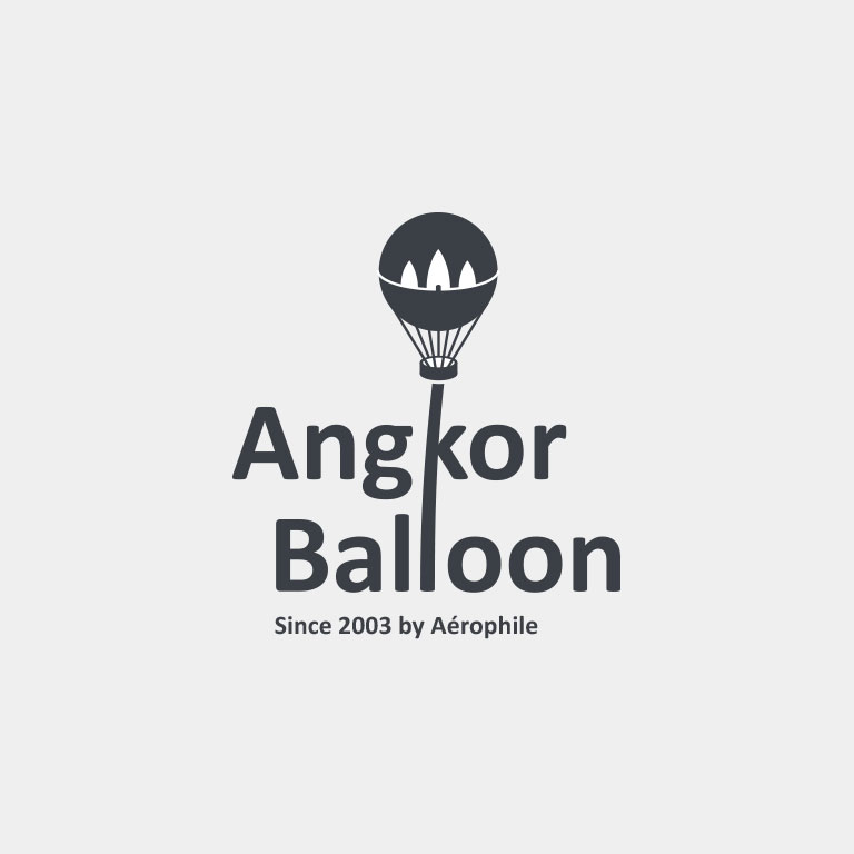 Concept of logo design for Angkor Balloon in siem reap Cambodia